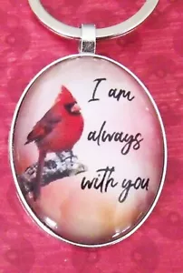 Nuevo Llavero Memoria Cardenal Llavero Doble Anillo Siempre Estoy contigo Regalo - Imagen 1 de 4