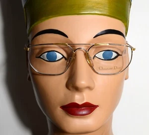 CHRISTIAN DIOR Brille 2819 44 55-17 Vollrand Silber Gold Austria Medium + Case - Bild 1 von 12