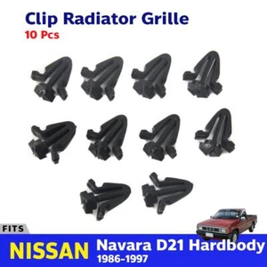 10 Pcs Clip Fastener Radiator Grille Fits 1986-1997 Nissan Navara D21 Ute Truck - Picture 1 of 5