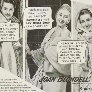 1938 Lux Soap Joan Blondell Hollywood movie star photo art decor vintage ad - Picture 1 of 12