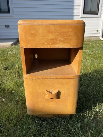 Mid-Century Modern Heywood Wakefield Rio Nightstand, Champagne, 20th Century Cover