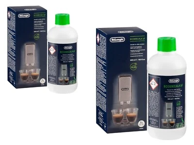 2X 500 ML Bottle DELONGHI Magnifica Espresso Coffee Maker Machine DESCALER Fluid - Image 1 of 3