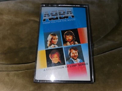 ABBA - THANK YOU FOR THE MUSIC -VINTAGE PAPER LABEL CASSETTE-EPIC 40-10043 - Image 1 of 4