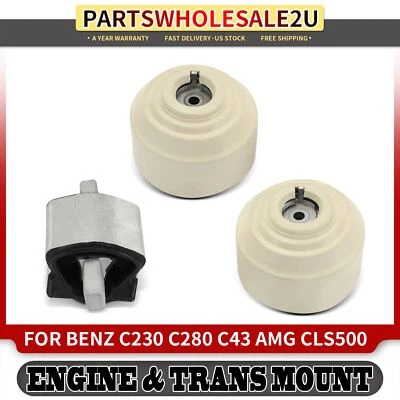 3x Engine Motor & Transmission Mount for Mercedes-Benz C43 AMG CLS63 AMG E430 - Image 1 of 4