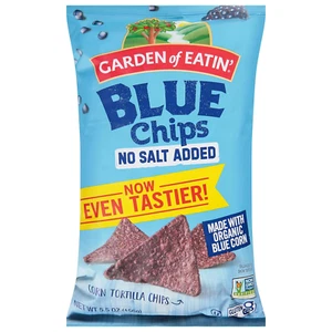 Garden of Eatin' Tortilla Chips, Unsalted, Blue Corn, 5.5oz - Picture 1 of 6