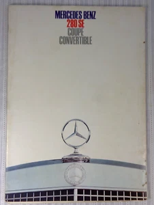 Brochure vendita auto d'epoca MERCEDES BENZ 280SE Coupè Cabrio 1968 - Foto 1 di 5
