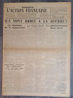 L'Action Française n°218 du 05-08-1936  Ils vont droit à la guerre