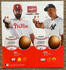 Jake Arrieta - Giancarlo Stanton Rawlings Promo Display Card From Modells