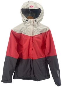 Helly Hansen Helly Tech Jacket Womens Medium Pink Grey Weatherproof Colorbock - Picture 1 of 14