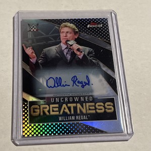 WILLIAM REGAL 2021 TOPPS WWW FINEST WRESTLING REFRACTOR AUTO SP