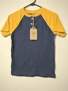T-shirt a maniche corte True Craft ragazzo grigio e giallo alla moda pollo taglia media - Foto 1 di 8