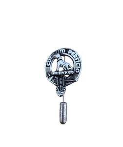 Hunter Clan Crest Pewter Cap Lapel Tie Pin - Picture 1 of 1