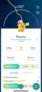 Pokemon TRADE - Pikachu with White Hat Costumes !! Safe, Cheap & Fast !! - Picture 1 of 1