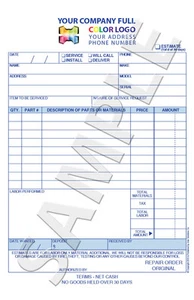 100 Farben selbstdurchschreibend kundenspezifisch Job Reparatur Arbeitsauftrag Bericht Formular - Bild 1 von 1