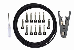 Solderless Instrument Guitar Pedal Custom Cut Cable Kit 6 Pack for Pedalboard - Picture 1 of 12