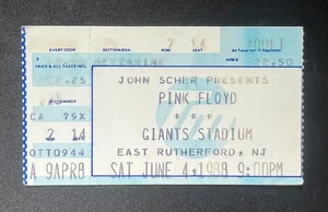1988 Pink Floyd Konzert Ticket Stub 6.4.88 Momentary Lapse - Giants Stadium NJ. - Bild 1 von 2