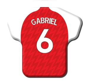 Calamita Magnete T-Shirt Calcio 2023/2024 Arsenal 6 Gabriel - Foto 1 di 9