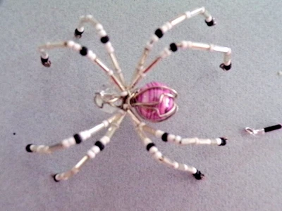 Broche araña cuentas vidrio artesanal / broche magnético Foto 1 de 4