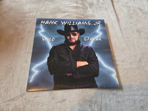 Hank Williams Jr. - Wild Streak Vinyl Record 1988- Untested - Picture 1 of 4