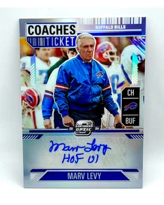 2024 Contenders Optic MARV LEVY Holo Coaches Ticket Autograph /50 #CTA-MLY Bills - Bild 1 von 2