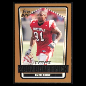 Amobi Okoye Rookie #131 2007 Topps Draft Picks - Prospects Louisville Cardinals - Picture 1 of 3