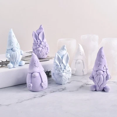 Kerzen, Die Schimmel Gießen Silikonform Gnomformen Für DIY -Kerzenhandwerk - Bild 1 von 4