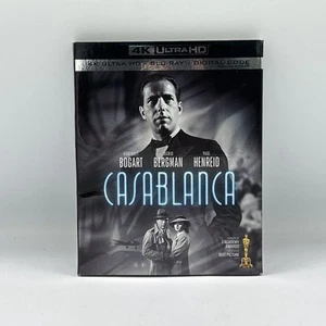Casablanca (1942) Warner Bros. 4K UHD + Blu-Ray 80th Anniversary Ed - LIKE NEW - Picture 1 of 2