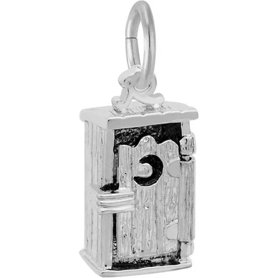 Dije Outhouse - Metal - Plata de ley Foto 1 de 3