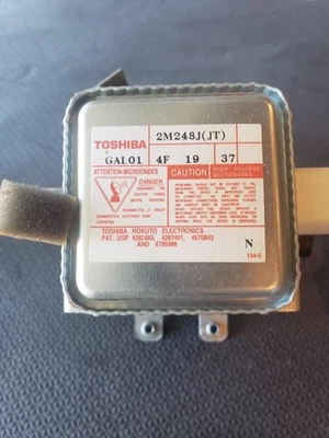 Used OEM Toshiba 2M248J JT Commercial Microwave Magnetron 1000W 2.45GHz - Image 1 of 4