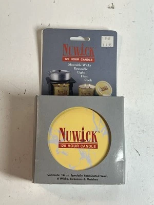 Nuwick Lg 120 horas vela de emergência pavios móveis luz reutilizável cozinheiro térmico novo na caixa - Imagem 1 de 4