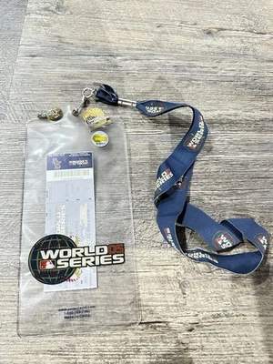 LOT of 4 - 2005 Chicago White Sox World Series Game 1 Ticket, Lanyard & 2 PINS! - Image 1 of 4