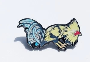 Angry Rooster Pin for Caps Clothing Enamel Badge Pin Chrome Gallo Gallero Farm - Picture 1 of 6