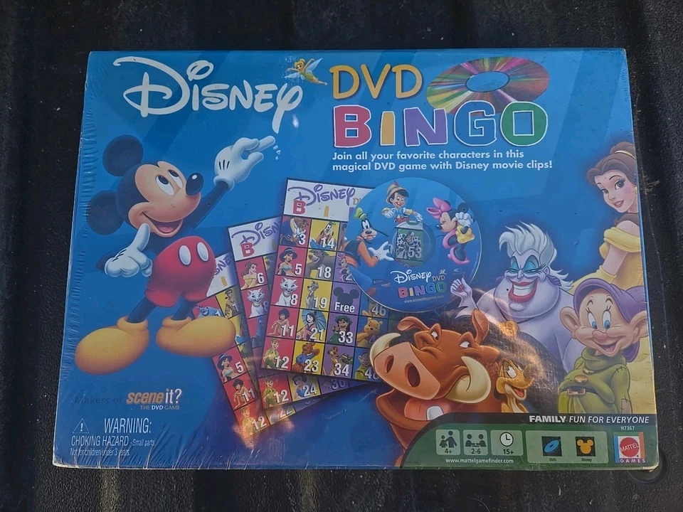 NUEVO, sellado Disney DVD Bingo Juego ScreenLife 2005 Mickey Minnie Mouse Foto 1 de 2