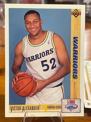 1991-92 Upper Deck Basketball Victor Alexander-#10. Golden State Warriors - Image 1 of 2