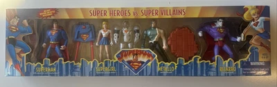 VINTAGE 1999 HASBRO SUPERMAN SUPER HEROES VS SUPER VILLAINS 4 PACK SET (1X) - Image 1 of 2