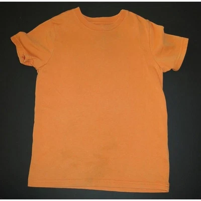 Mini Boden boys solid orange Washed favorite top tee shirt short sleeve 6 7 PLAY - Image 1 of 4