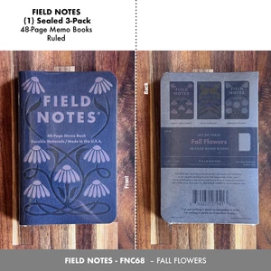 Field Notes – FN-68 – Fall Flowers – Ruled (New - Sealed) - Picture 1 of 9