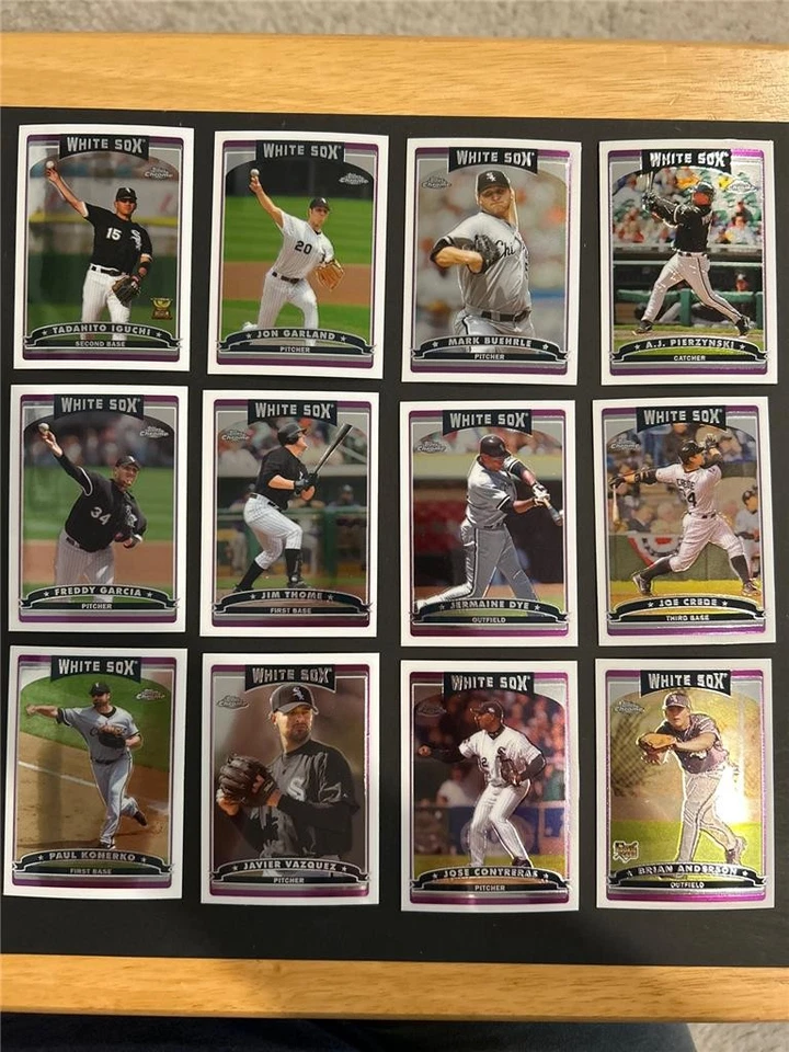 2006 Topps Chrome Chicago White Sox Team Set 12 Cards - Image 1 of 1