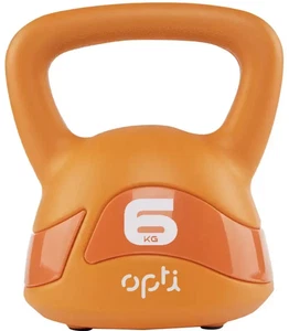 Opti 6 kg Kettlebell Suave Naranja Para Fitness Peso Gimnasio Entrenamiento y Ejercicio-Nuevo - Imagen 1 de 4