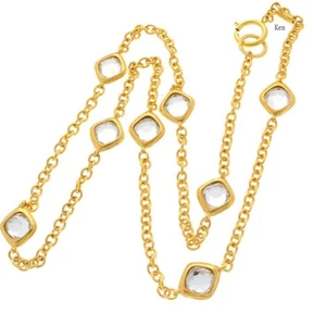 Collar Gargantilla Colgante Coco CHANEL AUTÉNTICO kenkenjp Oro Diamante Logotipo Afilado Gp CC - Imagen 1 de 5