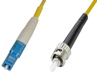 LC to ST fiber patch cord jumper cable SMF singlemode simplex 3m length, UPC - Image 1 of 1