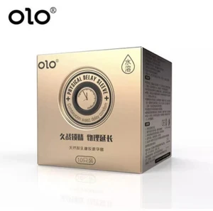 Condón de larga duración OLO 001 Neo ácido hialurónico 10/CAJA dorado - Imagen 1 de 3