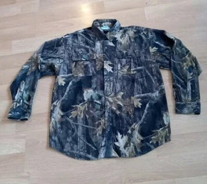 Columbia Protector Mesh BDU MENS Camo Camouflage Button Down Long Sleeve Shirt L - Picture 1 of 13