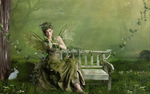 Anime Green Fairy Gaming Mat Desk 3550 - Picture 1 of 1