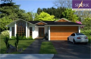 MODERN, INSULATED, FIREPROOF STEEL SLOPING KIT HOME - SPARK HOMES DESIGN 213 - Picture 1 of 7