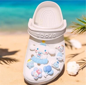 Cinnamon Roll Adorable Shoe Jibbitzs Set Charms 7pcs NEW - Picture 1 of 1