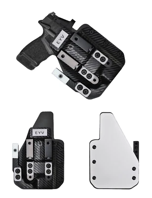 EYV IWB Hybrid Leather Kydex Concealment Holster - S&W SHIELD/ SHIELD PLUS 9/40 - Image 1 of 4