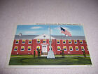 1940s WWII FLAG CEREMONY, MAYO GENERAL HOSPITAL GALESBURG IL. LINEN POSTCARD