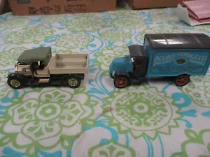 Matchbox Models of Yesterday 1920 Mack Van Y30 1984 & Crossley Flatbed Y13 1973 - Imagen 1 de 5