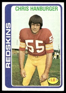 1978 Topps #495 Chris Hanburger Washington Redskins EX-EXMINT - Picture 1 of 2